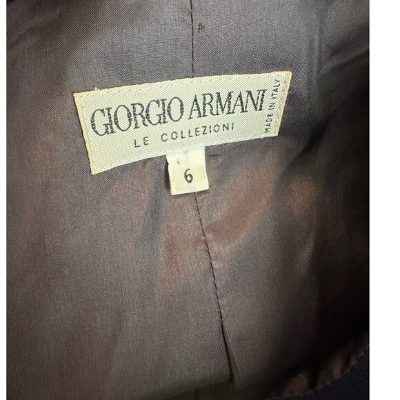 GIORGIO ARMANI Blue Virgin Wool Evening Jacket size 6 - Picture 4 of 9